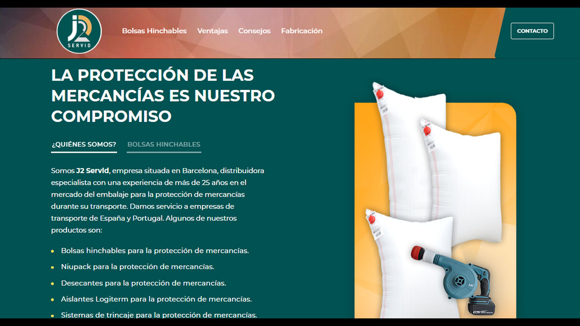 Landing pages - J2 Servid