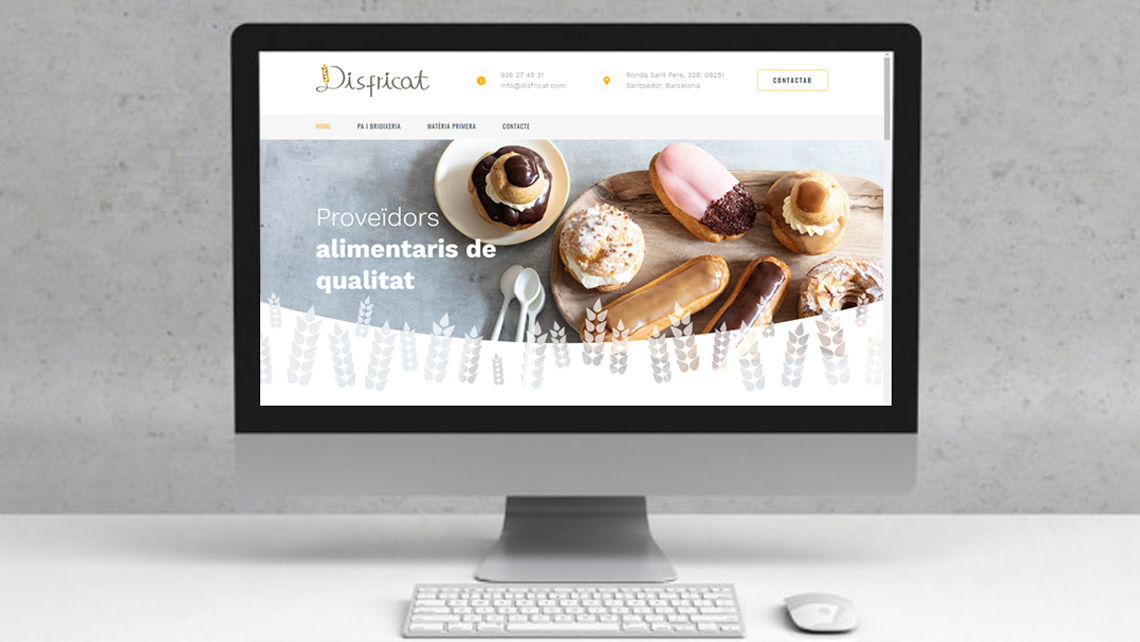 Disseny web i imatge corporativa per a Disfricat