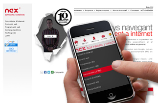 Pàgina web Nex, Ned i Net al seu mòbil!