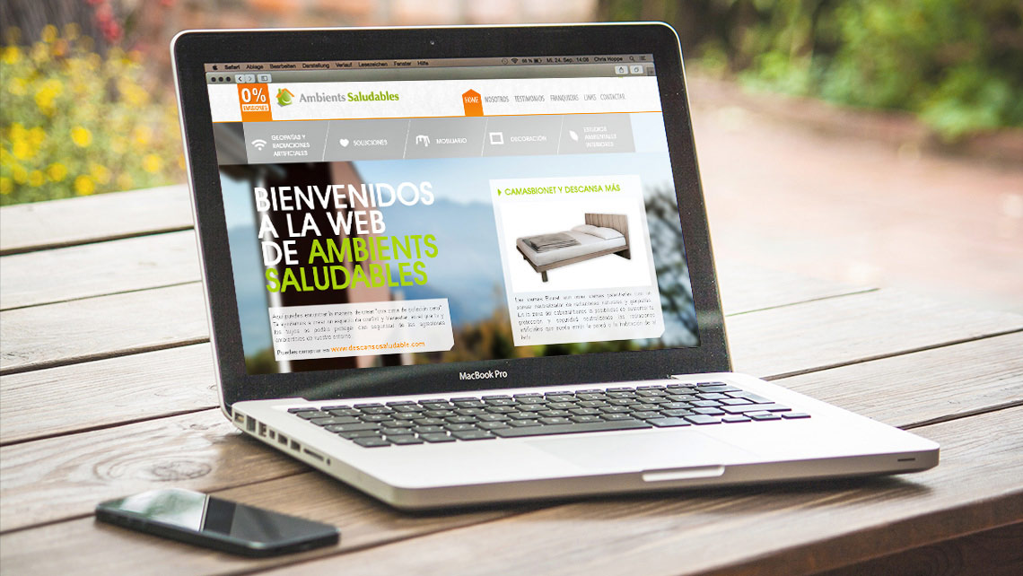 Disseny web i identitat visual per a Ambients Saludables