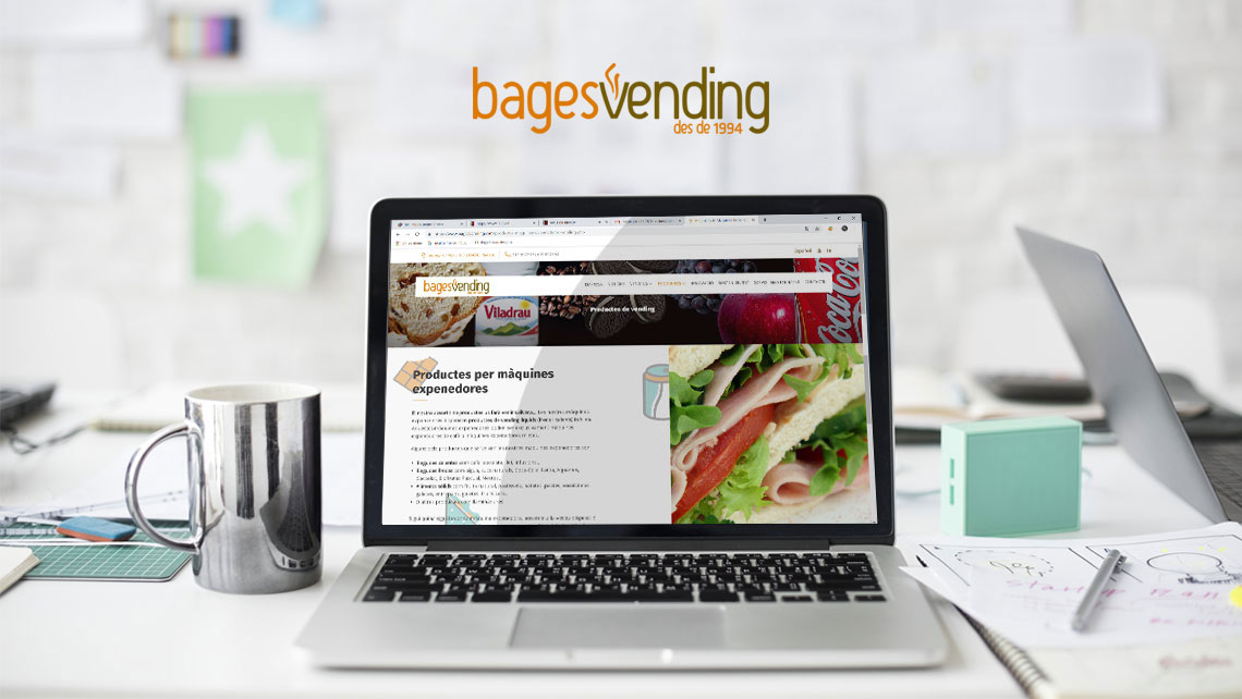 Disseny web i posicionament SEO per a Bages Vending