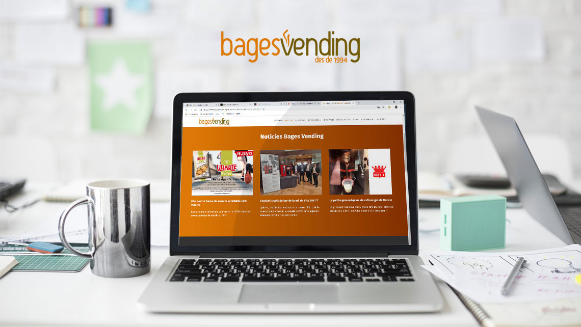 Disseny web i posicionament SEO per a Bages Vending