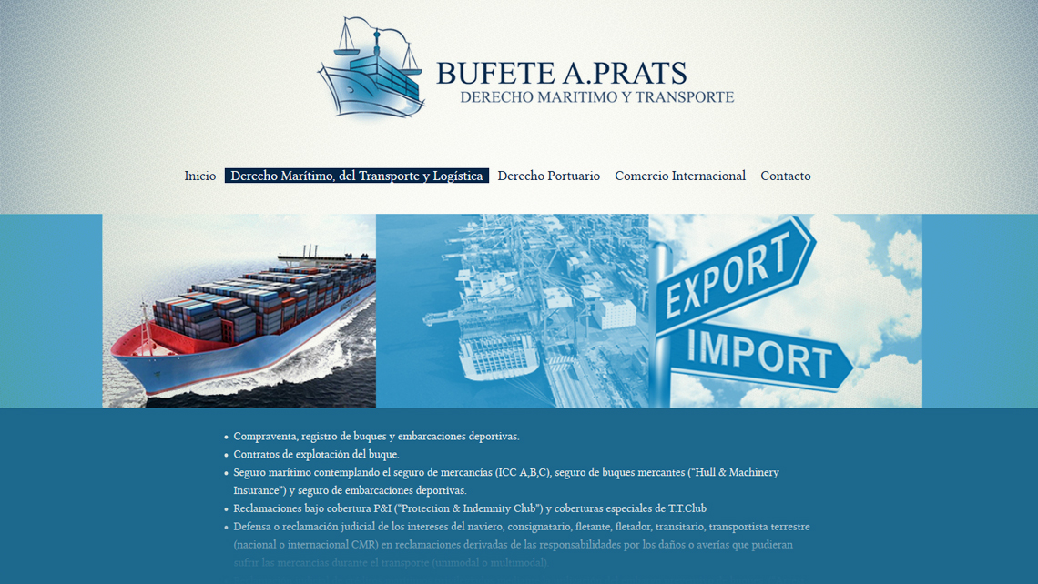 Disseny web i imatge corporativa per a Bufet d'advocats Albert Prats