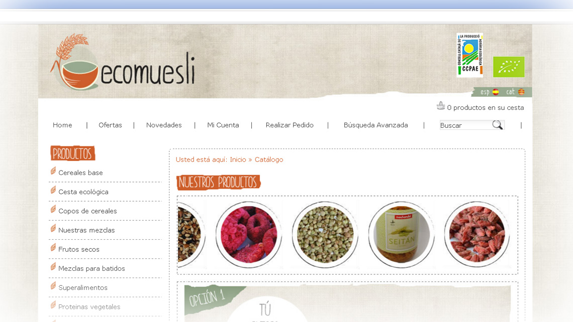Posicionament web per a Ecomuesli