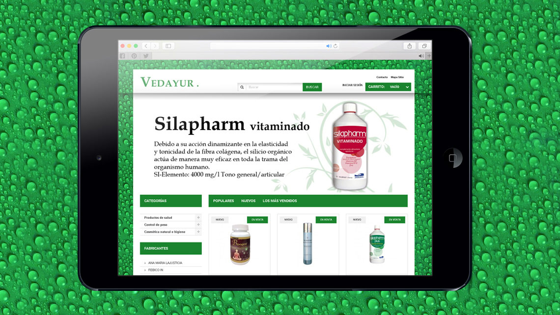 Disseny web i estratègia SEO per a Complements Naturals Vedayur