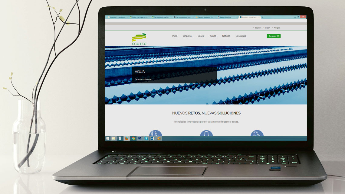 Pàgina web, posicionament SEO i imatge per a Ecotec