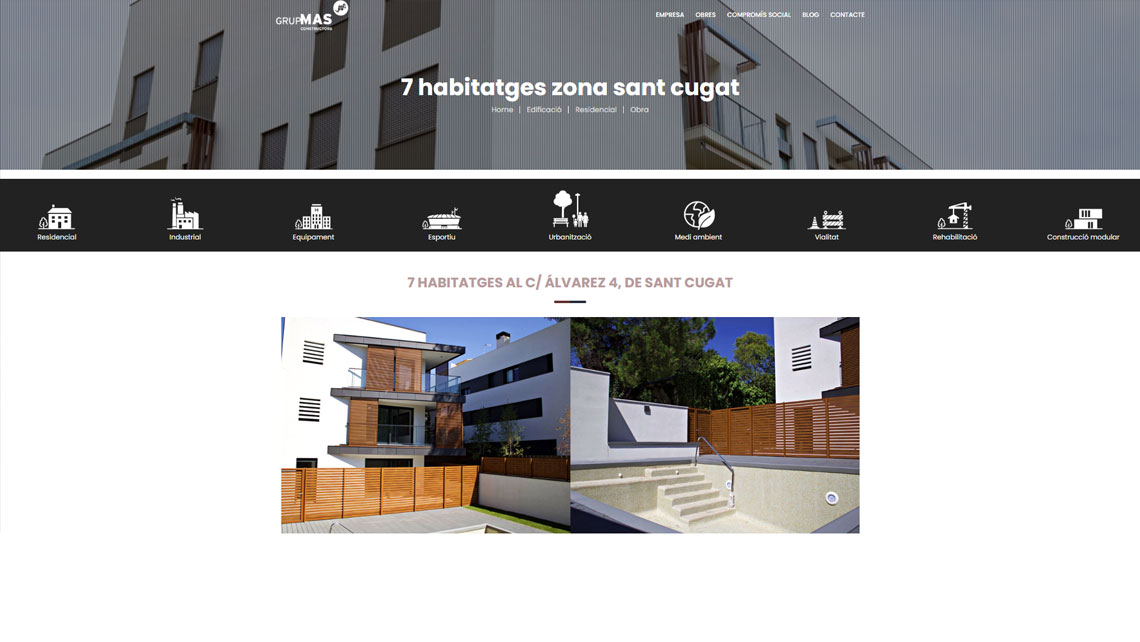 Disseny web per a Grup Mas