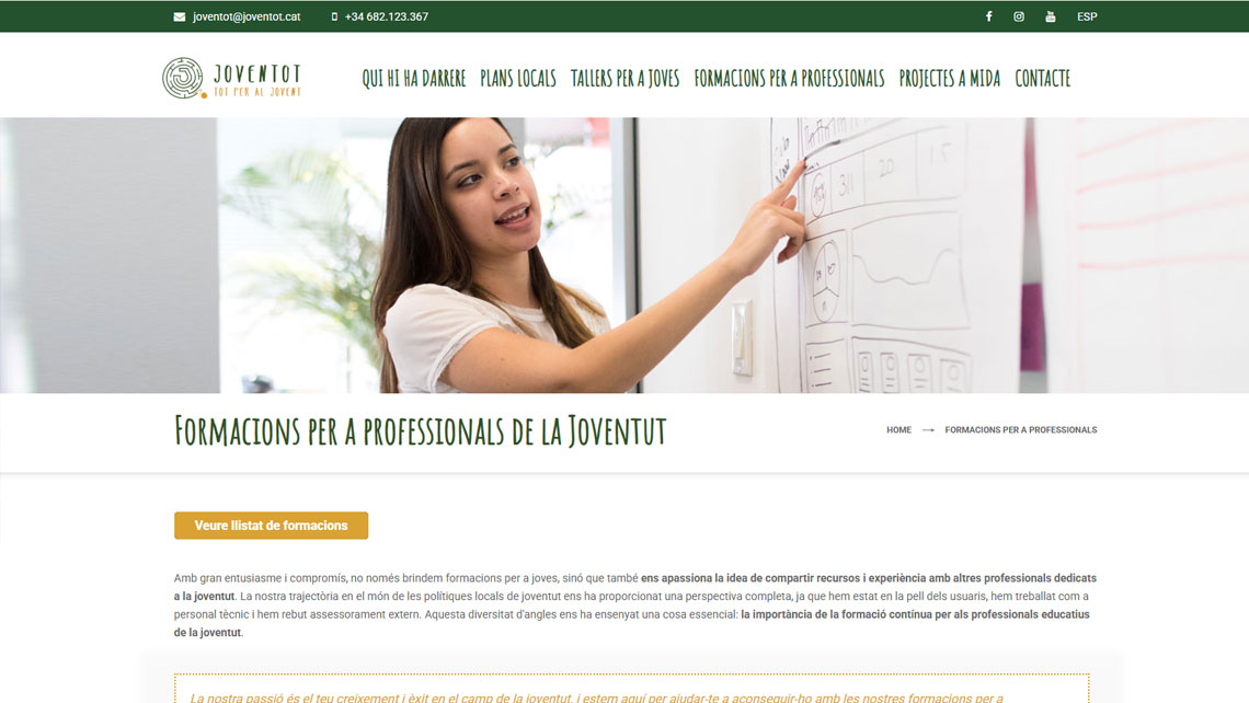 Disseny web per a Joventot