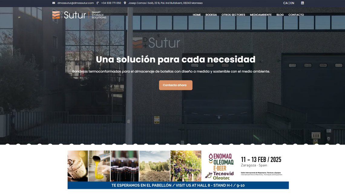 Disseny i posicionament web per a D Mas Sutur