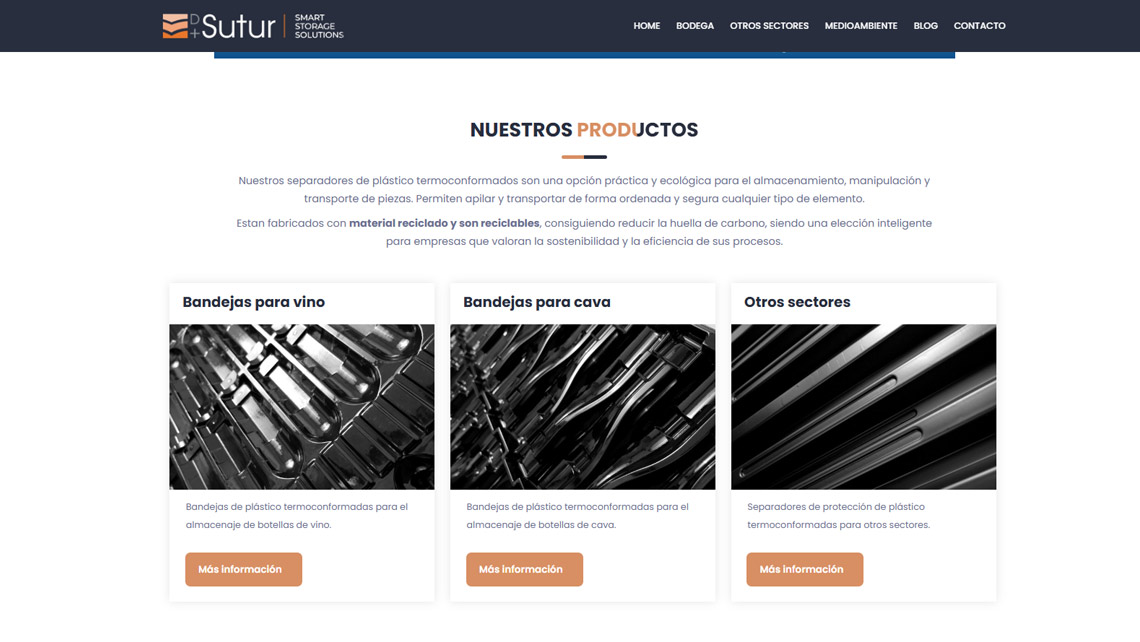 Disseny i posicionament web per a D Mas Sutur
